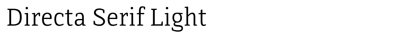 Directa Serif Light image